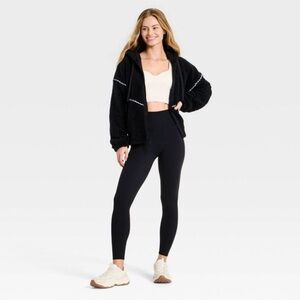 JoyLab - Women's High-Pile Fleece Bomber Jacket